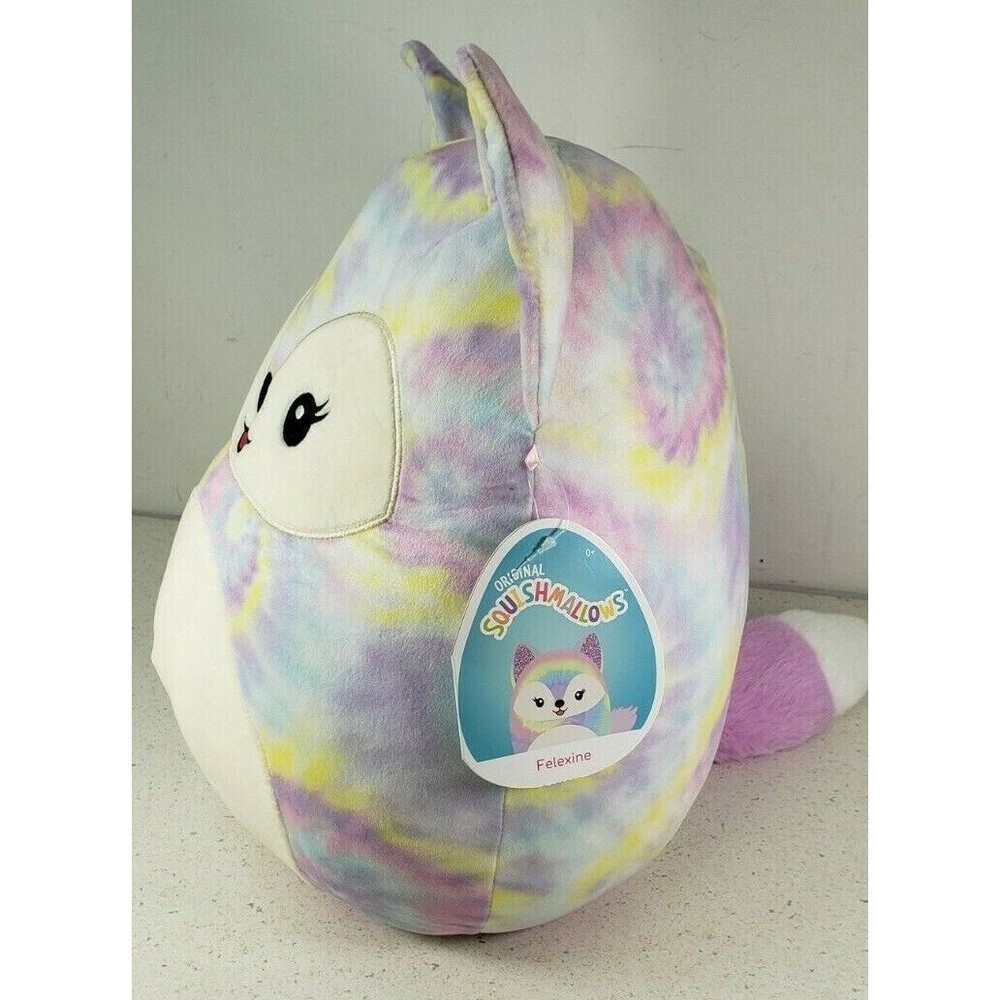 Squishmallow 12" Felexine Fox Soft Tie Dye Plush BNWT - Picture 2 of 12